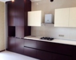 Kitchen gloss with matte photo