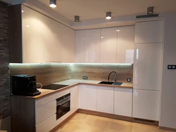 Kitchen gloss with matte photo
