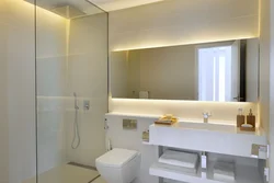 Mirrors in the bathroom and toilet photo