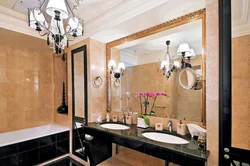 Mirrors in the bathroom and toilet photo