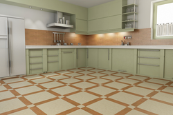 Kitchen Design Color Floor Tiles