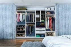 Bedroom wardrobe system photo