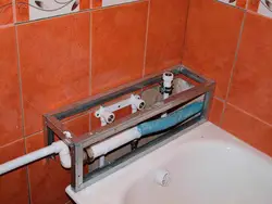Hide bathroom pipes in Khrushchev photo