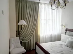 Tulle with one curtain for the bedroom photo