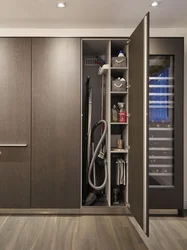 Hallway interior with full wardrobe