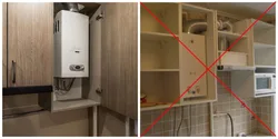 Як усталяваць калонку на кухні фота