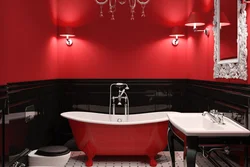 Bath Black Red Design