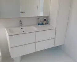 Hamam şkafı fotoşəkili ilə lavabo