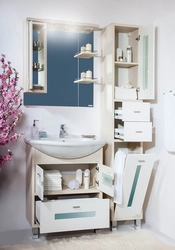 Sink with bathroom cabinet photo