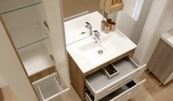 Sink With Bathroom Cabinet Photo