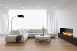 Matte white stretch ceiling in the bedroom photo