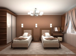 Matte white stretch ceiling in the bedroom photo