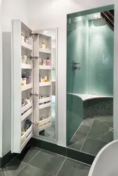Шкафы в маленькой ванной комнате дизайн