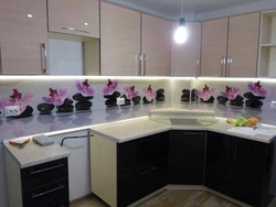 Ас үйге арналған алжапқыш mdf ас үйдің фотосуреті