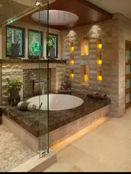 Bathroom With Jacuzzi And Shower Design
