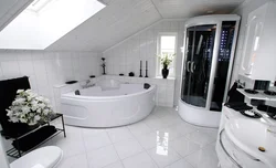 Ҳаммом Бо Jacuzzi Ва Тарҳи Душ