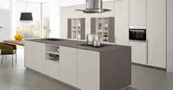 Basalt color in the kitchen interior