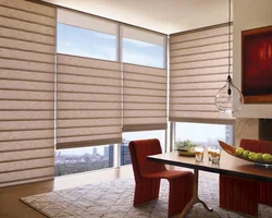 Pleated curtains for the kitchen photo