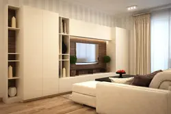 Шкафы купе в интерьере гостиной 18 кв м