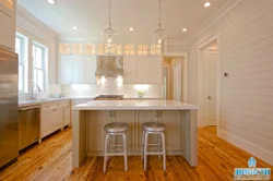 Kitchen Design With White Paneling