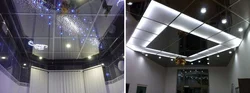 Mirror ceiling in the bathroom photo