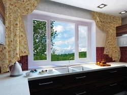 Plastic windows for the kitchen photo
