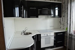 Photos of black kitchens in Khrushchev