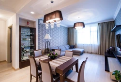Design of kitchen and dining area in the house