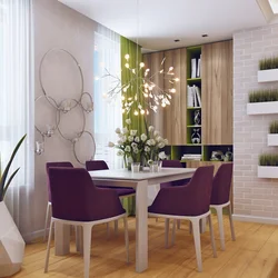 Design Of Kitchen And Dining Area In The House