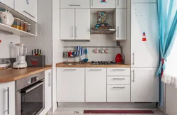 Kitchen interior with ledge photo