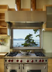 Kitchen Interior Stove By The Window