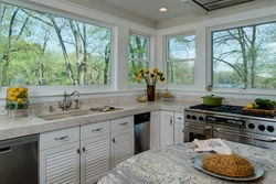 Kitchen Interior Stove By The Window