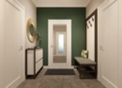 Olive hallway interior