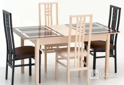 Ас үйдегі жиналмалы фотосуреттерге арналған асхана үстелдері