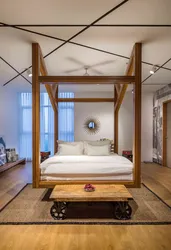 Bedroom interior with hanging bed