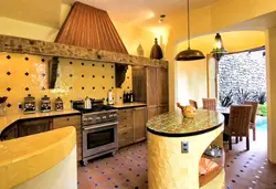 Ethno kitchen interior