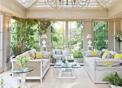 Living Room Veranda Design Photo
