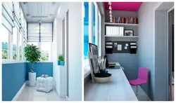 Design project of a loggia room