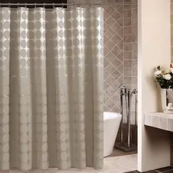 Modern bathroom curtain photo