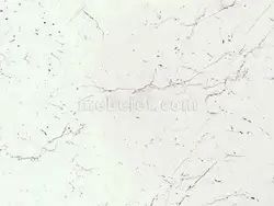 White Marquina marble countertop in the kitchen interior