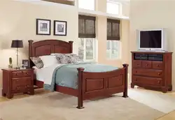 Bedroom cherry color photo