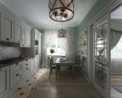 Дизайн кухни лофт прованс
