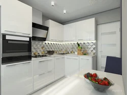 Ochiq Ranglardagi Zamonaviy Uslubdagi Oshxonaning Splashback Dizayni