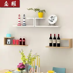 Wall shelves in the kitchen interior photo how