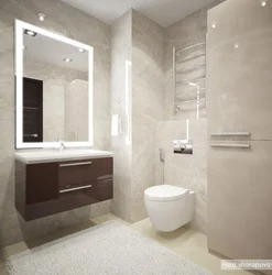 Gray Bathroom With Beige Photo
