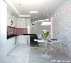 Ремонт кухни в трехкомнатной квартиры фото
