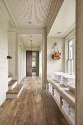 Wooden hallway interior