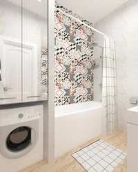 Accent in the bathroom interior