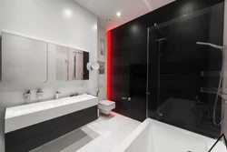 Accent in the bathroom interior