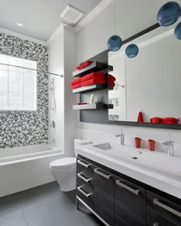 Accent in the bathroom interior